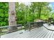 Outdoor deck offers a beautiful view of the wooded back yard at 3348 Fox Orchard Cir, Indianapolis, IN 46214