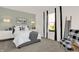 Cozy bedroom with a neutral color palette, a comfortable bed, and ample natural light at 4159 Persian St, Greenwood, IN 46143