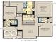 Second floor plan showcases four bedrooms, three baths, a laundry room, loft and owner's suite at 4159 Persian St, Greenwood, IN 46143