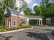 Elegant brick entrance with gated access offering privacy and security at 4190 Hartswick Ct, Zionsville, IN 46077