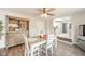 Inviting dining area with stylish furnishings and seamless flow to the kitchen at 433 N 15Th Ave, Beech Grove, IN 46107