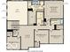 Second floor plan with owner's suite, three bedrooms, loft and two bathrooms at 4372 Persian St, Greenwood, IN 46143