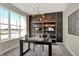 Bright study with a large window, a dark desk, and stylish decor at 4372 Persian St, Greenwood, IN 46143