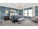 Bright main bedroom with a bench and windows shows interior design with an inviting atmosphere at 4400 Persian St, Greenwood, IN 46143