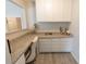 Desk area with granite countertops, white cabinets, and lots of natural light at 4863 Sherlock Dr, Westfield, IN 46062