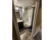 Corner shower in a finished basement bathroom at 5433 Brendonridge Rd, Indianapolis, IN 46226