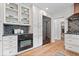 Modern kitchen featuring white cabinets and stainless steel appliances at 8100 N Meridian St, Indianapolis, IN 46260