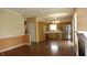 Open kitchen featuring stainless steel appliances and natural wood cabinets at 8160 Whitham Dr, Indianapolis, IN 46237