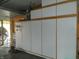 A garage with large storage cabinet at 833 N 700 W, Greenfield, IN 46140