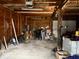 View of the interior of an unfinished, detached garage at 909 Sullivan St, Alexandria, IN 46001