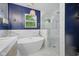 Elegant bathroom with a soaking tub, a walk-in shower, and stylish design at 10172 Watkins Ct, Indianapolis, IN 46234