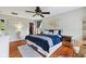 Comfortable bedroom with hardwood floors, natural light, and a walk-in closet at 10172 Watkins Ct, Indianapolis, IN 46234