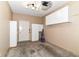 An empty garage featuring a garage door opener and storage cabinets at 1030 Longwell Pl, Indianapolis, IN 46240