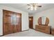 Bedroom featuring a double door closet and light-colored walls at 105 Meadowview Ln, Greenwood, IN 46142