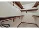 A walk-in closet featuring shelves for easy storage at 105 Meadowview Ln, Greenwood, IN 46142