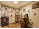 Unique bar area with beer-themed decor, perfect for entertaining at 10784 Giselle Way, Fishers, IN 46040