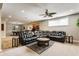 Relaxing basement living area with comfortable couches and stylish decor at 10784 Giselle Way, Fishers, IN 46040
