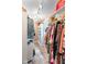 Walk-in closet with ample storage, shelving, and racks for clothing at 140 Meridian Hills Blvd, Indianapolis, IN 46260