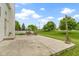 Enjoy the outdoors on the expansive concrete patio, perfect for relaxing and entertaining in the backyard at 14542 Baldwin Ln, Carmel, IN 46032