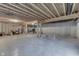 Large unfinished basement with concrete floor, exposed joists, and some framing at 1751 S Centennial Ave, New Palestine, IN 46163