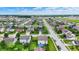 Extensive suburban landscape featuring diverse housing and orderly street layout amidst green spaces at 2201 Schoolmarm Dr, Greenfield, IN 46140