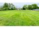 Expansive grassy backyard with mature trees, offering a serene and private outdoor space at 2221 E 35Th St, Anderson, IN 46013