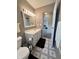 Bathroom with vanity, mirror and adjacent toilet at 2508 Pamela Ct, Anderson, IN 46012