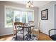 Cozy breakfast nook with natural light from bay window and decorative chairs around a table at 2929 E 62Nd St, Indianapolis, IN 46220