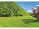 Large backyard with mature trees and green space perfect for outdoor activities at 3267 Cimmaron Ash Ct, Zionsville, IN 46077