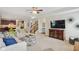 Bright, comfortable living room features a cozy seating area and decorative accents at 3267 Cimmaron Ash Ct, Zionsville, IN 46077