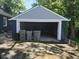 Spacious detached garage with an open entryway and ample storage space at 3644 N Parker Ave, Indianapolis, IN 46218