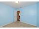 Spare bedroom featuring light blue walls and carpeted floors at 4256 Zachary Ln, Westfield, IN 46062
