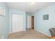 Bedroom with large closet and light blue walls at 4256 Zachary Ln, Westfield, IN 46062
