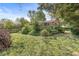 Lush backyard features an outdoor deck and privacy fence, creating a serene outdoor space at 4622 S Franklin Rd, Indianapolis, IN 46239