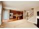 Open kitchen layout with island and stainless steel appliances at 6304 El Paso St, Whitestown, IN 46075