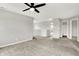Spacious bedroom with gray walls and carpet floors with an open layout at 714 Thornburg Pkwy, Brownsburg, IN 46112