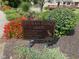 Sylvan Ridge Lakes condominium community sign displayed amid colorful landscaping with a 'No Fishing' sign below at 7440 Sylvan Ridge Rd, Indianapolis, IN 46240