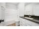 Bathroom with a tub and shower combination and a granite-topped vanity at 786 James William Ln, Westfield, IN 46074