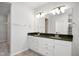 Bathroom features a double vanity with granite countertop and ample storage at 786 James William Ln, Westfield, IN 46074