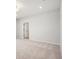 Neutral bedroom with plush carpet, white walls, and modern light fixture at 786 James William Ln, Westfield, IN 46074