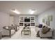 Finished basement featuring white trim, neutral carpet, and living space at 9127 Pointe Ct, Fishers, IN 46037