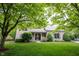 Well-maintained home with mature trees and green lawn creating a welcoming curb appeal at 9127 Pointe Ct, Fishers, IN 46037