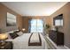 Stylish main bedroom featuring a plush bed, decor, and modern finishes at 9127 Pointe Ct, Fishers, IN 46037