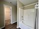 Clean bathroom features tile floors, shower-tub, and walk-in closet at 948 Kitner Ave, Avon, IN 46123