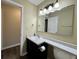Well-lit bathroom featuring sleek vanity, ample counter space and storage at 948 Kitner Ave, Avon, IN 46123
