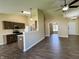 Open living space connecting the kitchen, dining, and living areas at 948 Kitner Ave, Avon, IN 46123