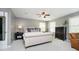 Inviting bedroom with neutral decor, plush carpeting, and plenty of natural light at 10144 Water Crest Dr, Fishers, IN 46038