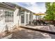 The back deck is perfect for outdoor entertaining and relaxation, with plenty of seating at 11419 Niagara Dr, Fishers, IN 46037