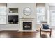Cozy fireplace featuring tile surround, a decorative mantel, and recessed lighting at 11419 Niagara Dr, Fishers, IN 46037