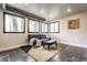 Cozy living room with large windows, comfortable seating, and ample natural light at 12469 Springmill Rd, Carmel, IN 46032
